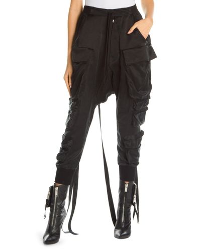 Unravel Project Synthetic Smooth Parachutes Cargo Pants in Black - Lyst