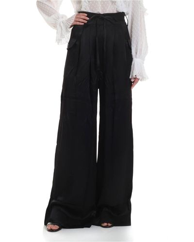 satin palazzo trousers