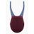 Seafolly Multicolor Radiance Lace Up Front One Piece Swimsuit - Grey/wine Red/purple Color Block