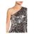 Adrianna Papell Multicolor One-Shoulder-Kleid