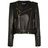 Chaqueta biker Balmain de color Black