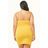 Vestito corto con ruche di Forever 21 in Yellow