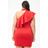 Vestito con spalla di Forever 21 in Red