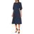 Diane von Furstenberg Blue Kleid Thea aus einem Baumwollgemisch