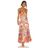 Alice + Olivia Orange Hetty Halter Neck Maxi Dress