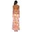 Alice + Olivia Orange Hetty Halter Neck Maxi Dress