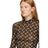 MARINE SERRE Ssense Exclusive Brown All Over Moon Turtleneck