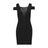 Halston Heritage Black Kurzes Kleid