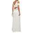 Halston Heritage White Langes Kleid