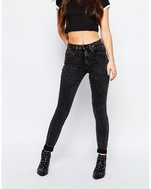 Only jeans high waist kumau.ml Women's winter warm fleece ultra-high waist jeans Female skinny elastic denim pencil pants Plus large size buttons long trousers.