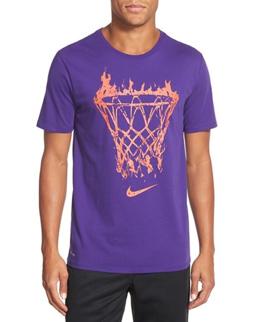 Nike 'net Flame' Dri-fit Graphic T-shirt in Purple for Men (COURT ...