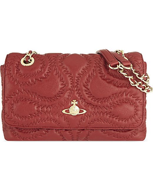 Vivienne westwood Squiggle Quilted Over The Shoulder Handbag For