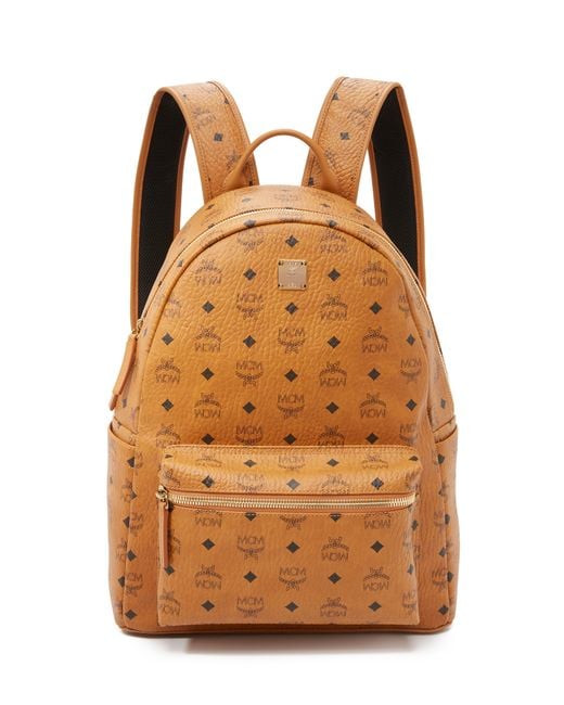 Mcm Stark Medium Backpack in Brown for Men | Lyst