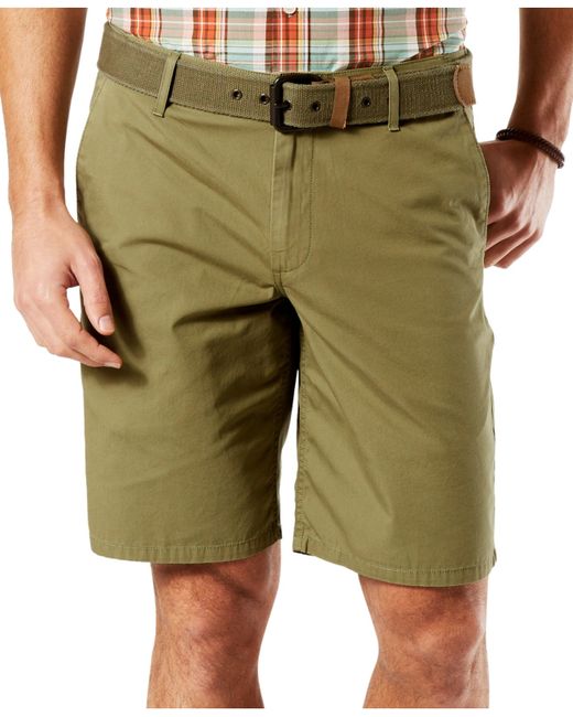 Dockers Men's Slim-fit Tapered-leg Shorts in Green for Men (Lt Green 1 ...