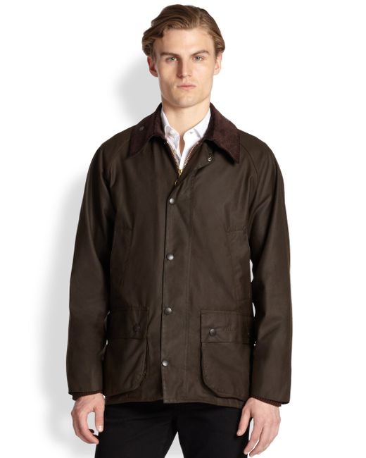 Barbour Beaufort Waxed Jacket in Green for Men (OLIVE)