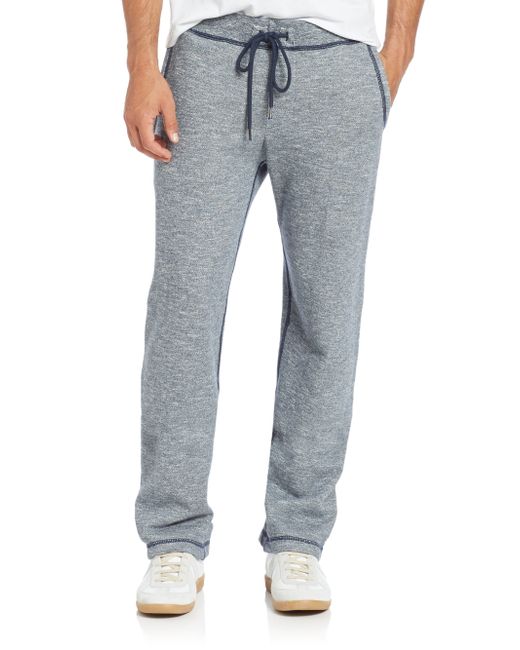 True Religion | Gray Stitch-trim Wide-leg Sweatpants for Men | Lyst