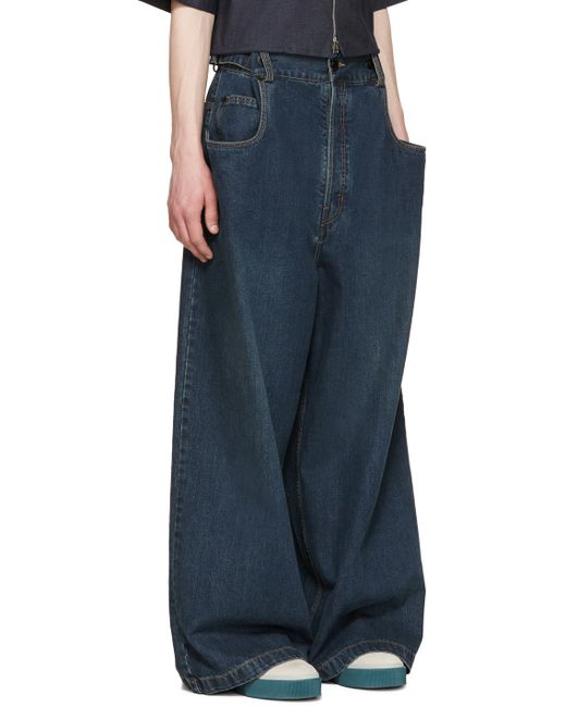 Juun.j Indigo Wide-leg Jeans in Blue for Men (indigo) - Save 70% | Lyst