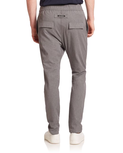 Zanerobe Stretch Cotton Drawstring Pants in Gray for Men | Lyst