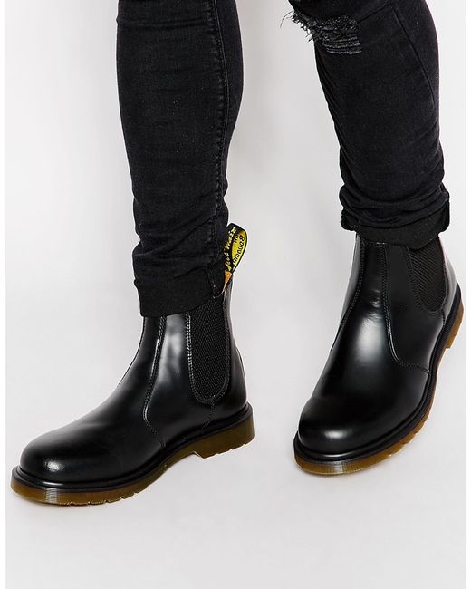 Dr. martens 2976 Chelsea Boots - Black in Black for Men | Lyst
