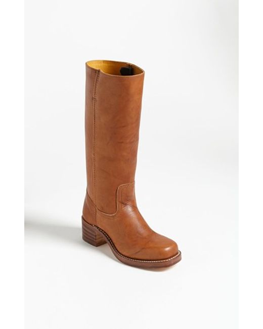 frye campus boot saddle