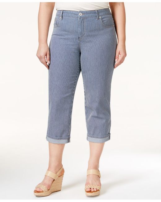 style and co plus size capris