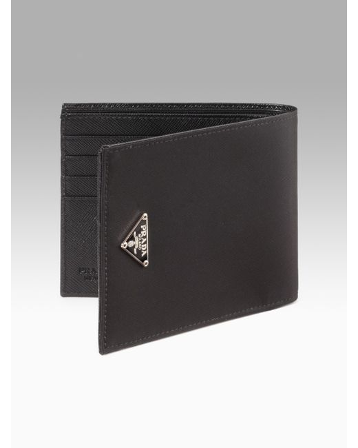 Prada Nylon Billfold Wallet in Black for Men (nero) | Lyst  