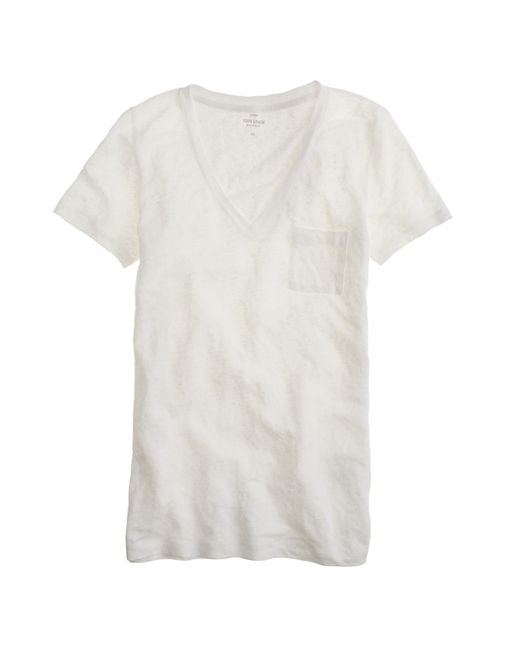 j crew white t shirts