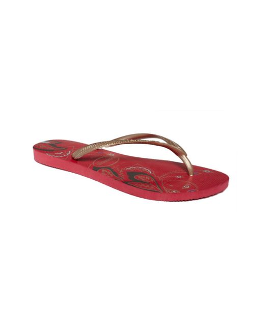 havaianas red flip flops