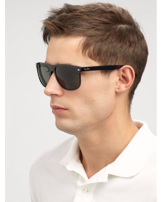 Ray-ban Flat-top Boyfriend Wayfarer Sunglasses in Black for Men | Lyst