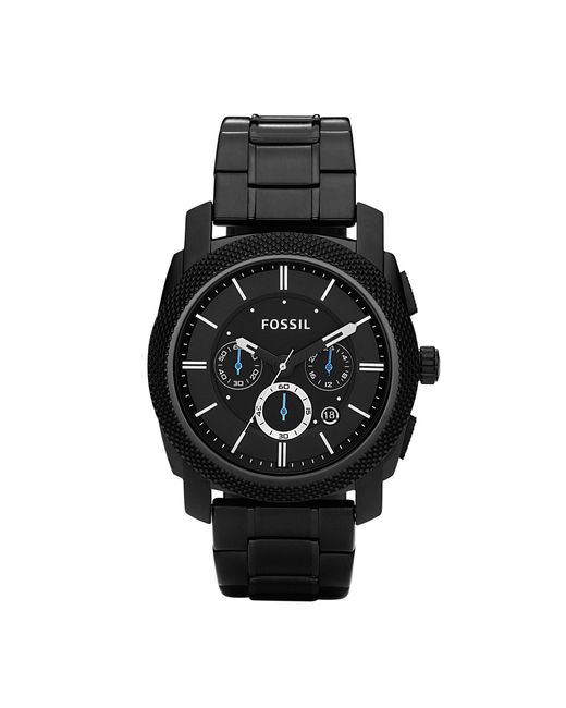 Fossil Fs4552 Machine Black Mens Sports Watch in Black for Men - Save ...