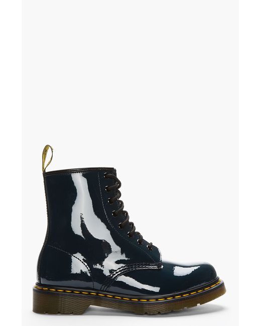 navy dr martens boots