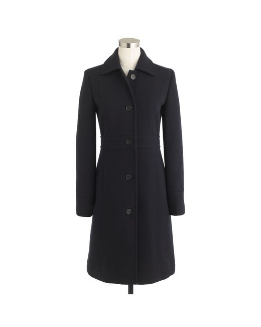 J.crew Petite Double-cloth Lady Day Coat With Thinsulate in Blue (navy ...