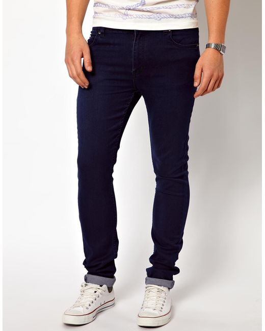 Cheap monday Jeans Tight Skinny Fit In Poly Rinse in Blue for Men | Lyst