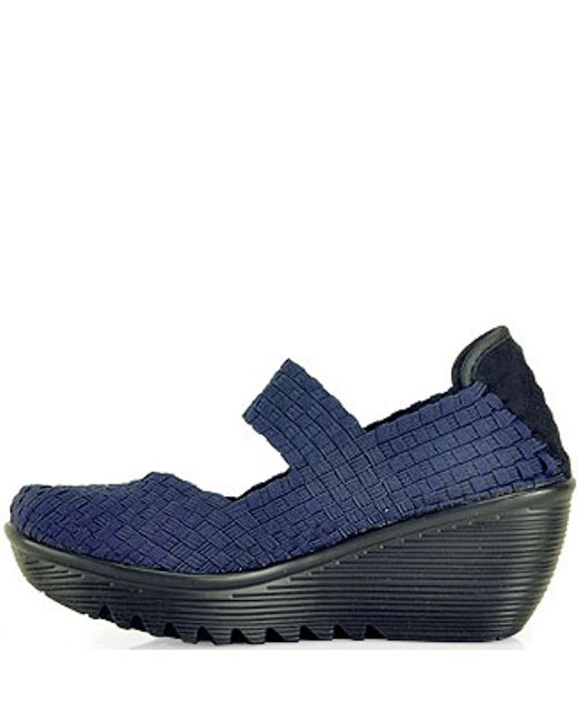 Bernie mev Mary Jane Wedge in Blue (navy) Save 21 Lyst