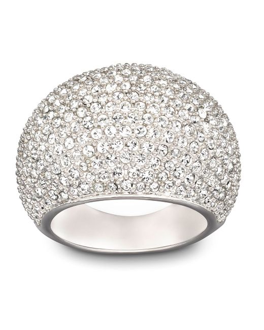 Swarovski Stone Ring in White (Crystal) Save 51 Lyst