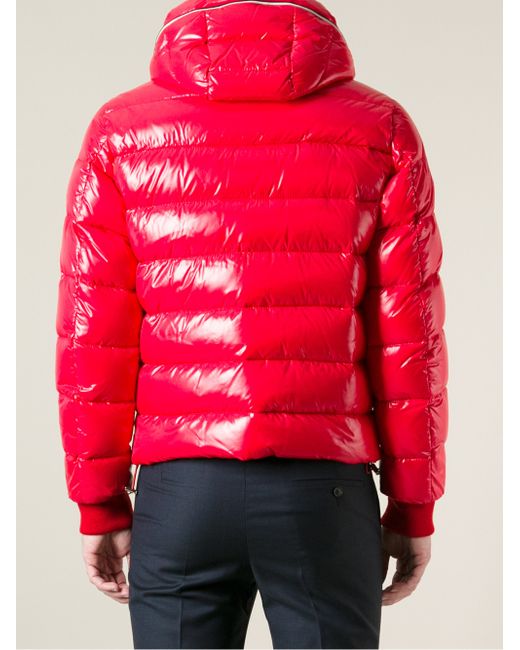 Moncler 'maya' Padded Jacket in Red for Men - Save 40% | Lyst