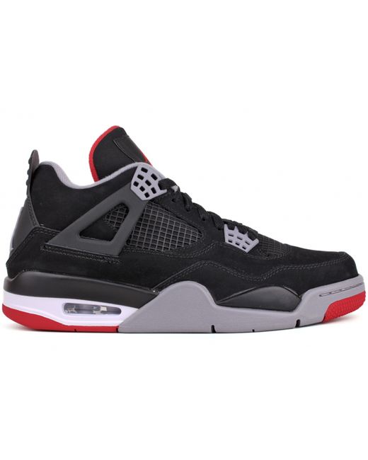 Nike | Black Air Jordan 4 Retro 'bred' for Men | Lyst