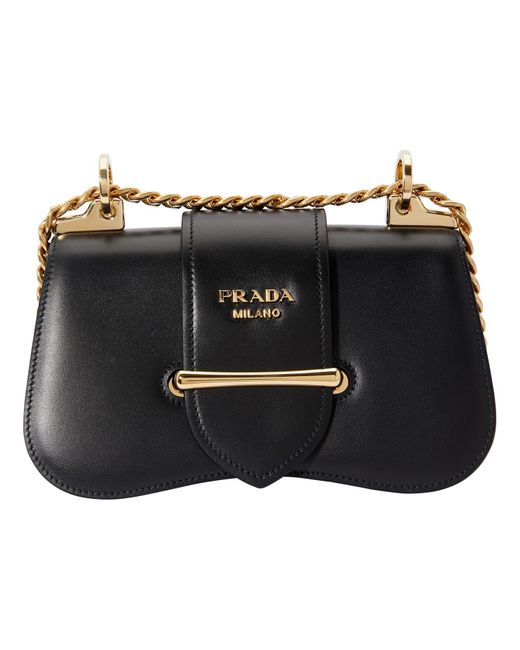 Prada Leather Sidonie Crossbody Bag in Nero (Black) - Save 13% - Lyst