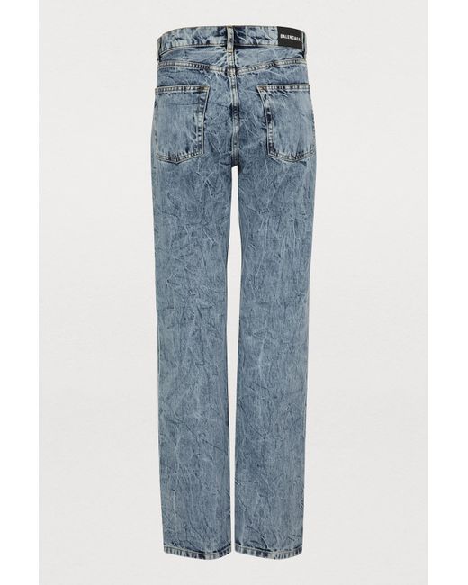 Balenciaga Standard Jeans in Blue - Lyst