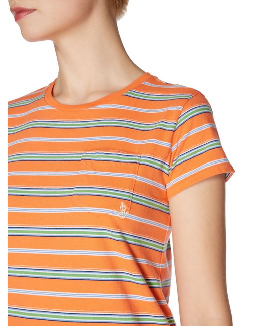 orange stripe tshirt