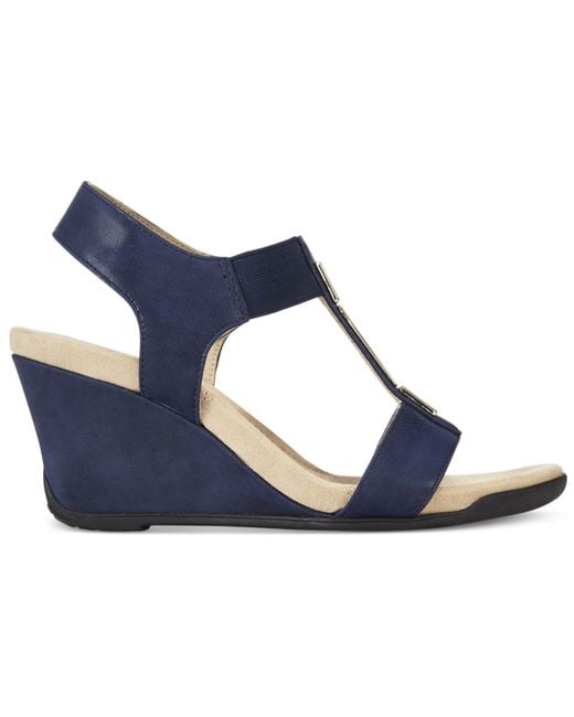 Anne klein Loona Wedge Sandals, A Macy's Exclusive Style ...