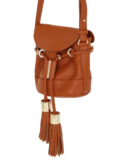 See by chlo Vicki Grained Leather Shoulder Bag in Brown (SUNTAN ...  