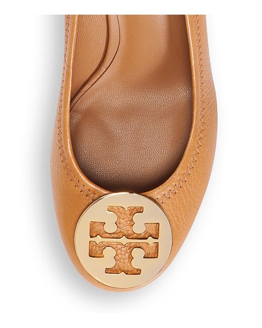 Tory burch Sally Wedge in Brown (ROYAL TAN/GOLD) | Lyst