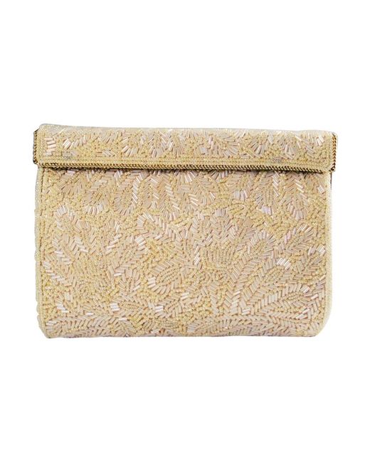 nina silver clutch