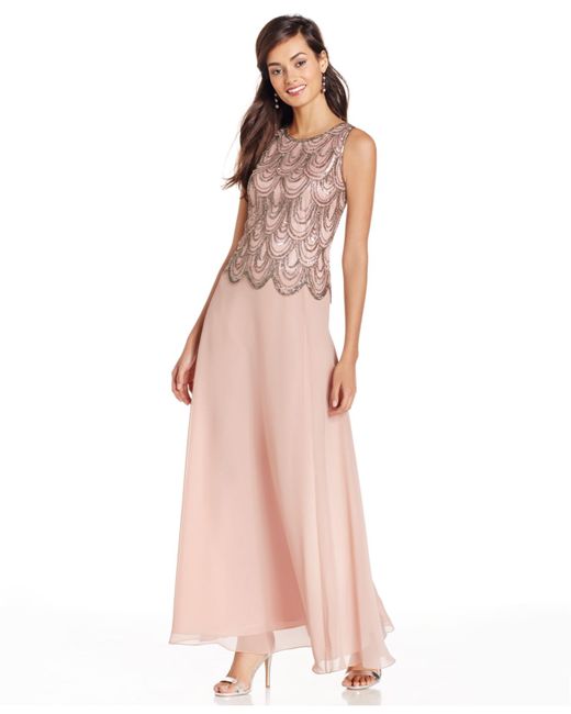 j kara chiffon gown