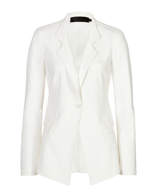 Donna karan new york One Button Blazer - White in White - Save 71% | Lyst