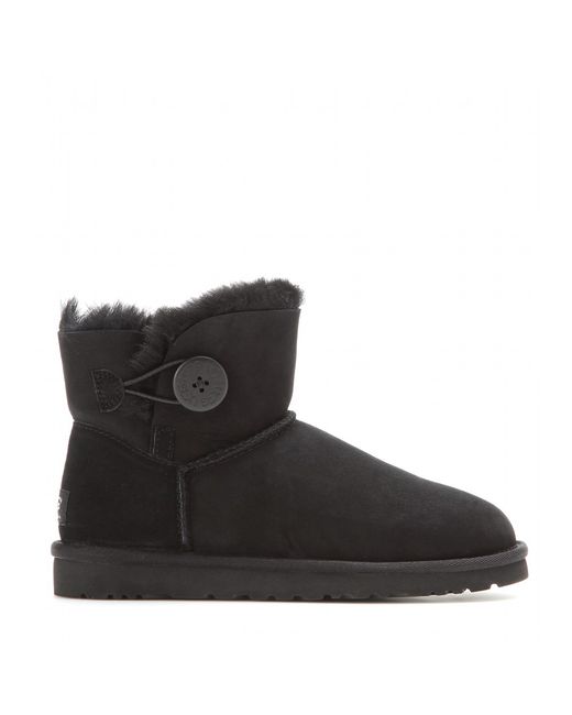 Ugg Mini Bailey Button Boots in Black | Lyst