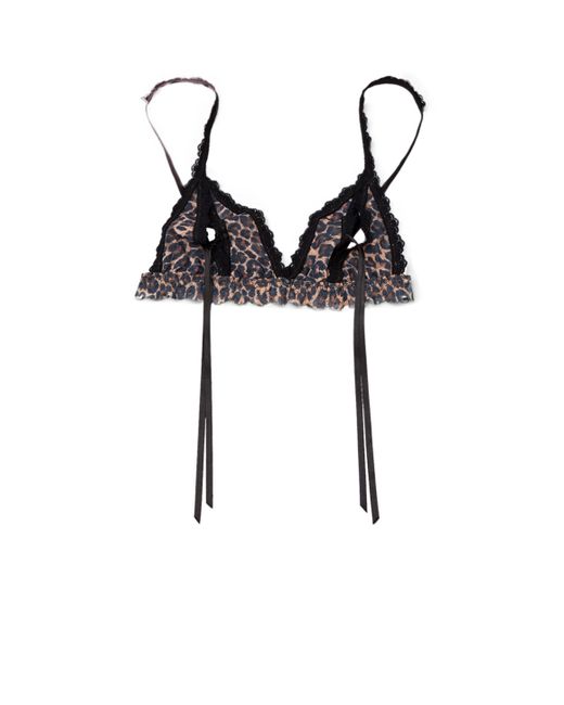 Hanky panky After Midnight Peek-a-boo Bralette in Brown | Lyst