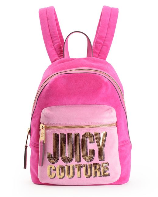 Juicy couture Juicy Velour Backpack in Pink (SWEET RASPBERRY) Lyst