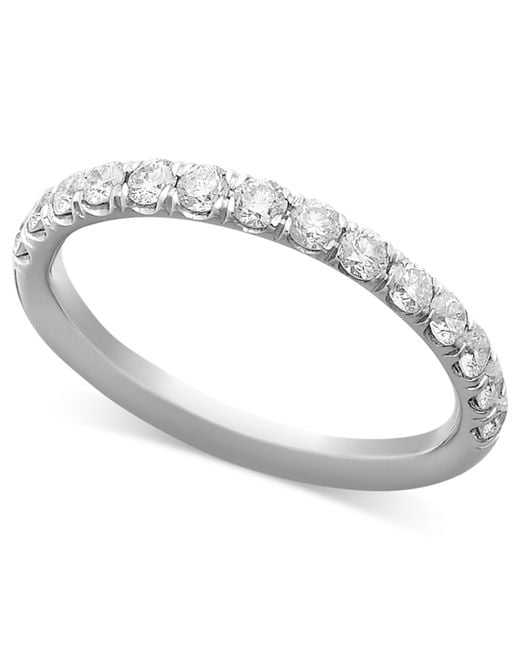  Macy s  Pave Diamond Band Ring  In 14k White  Or Yellow Gold  